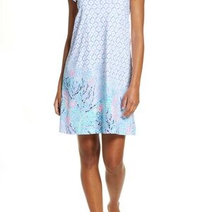 EUC Lilly Pulitzer Luella Sleeveless Shift Swing Swing Sea La Vie